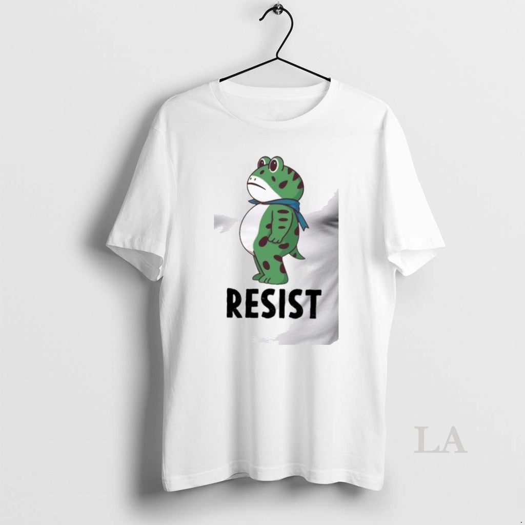 Original Resist Portland Frog Protest Anti Ice T Men