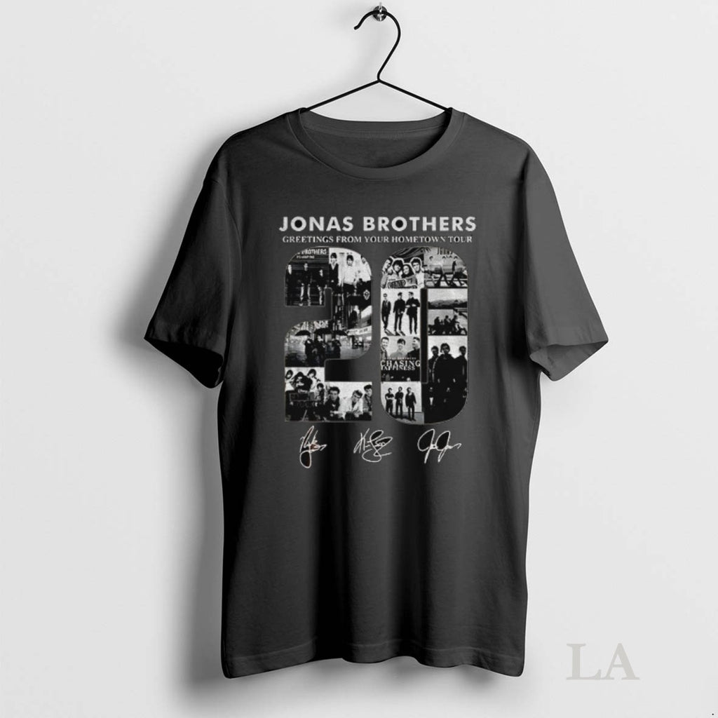 Original Retro Jonas Brothers Tour Greetings From Your Hometown Tour Signature