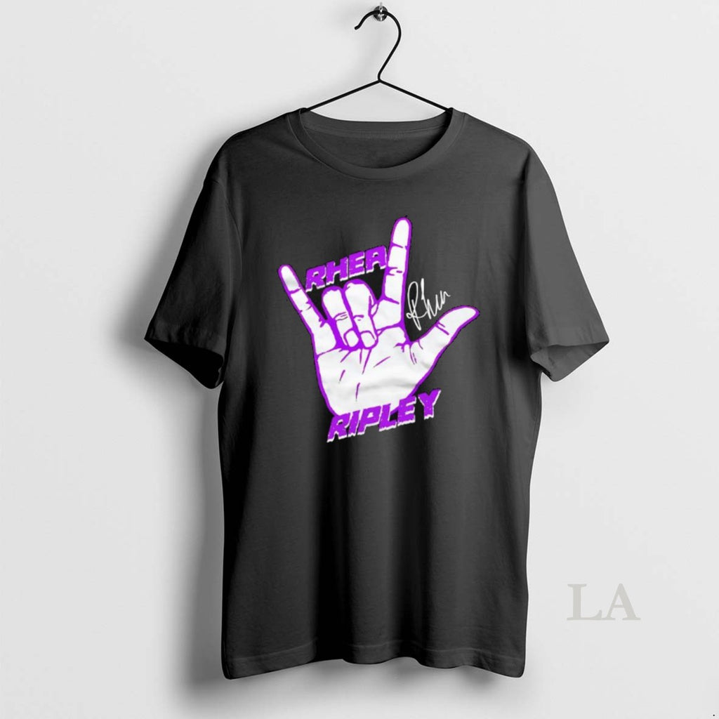 Original Rhea Ripley Signature Rock On Hand