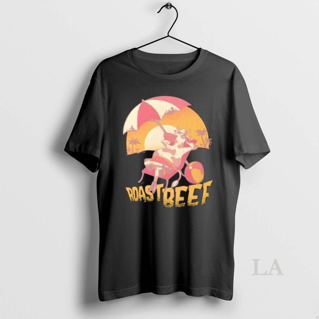 Original Roastbeef Cow Beach Cartoon