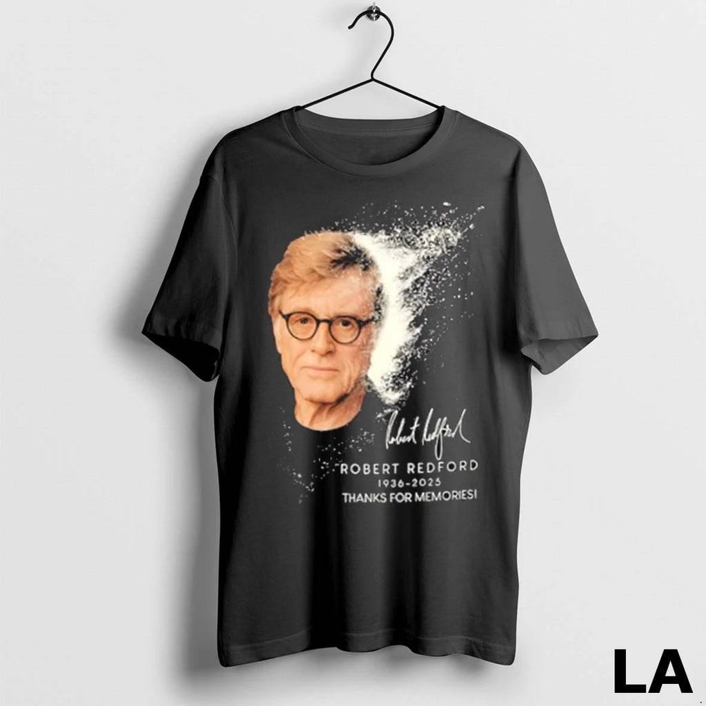 Original Robert Redford 1936 2025 Thanks For Memories Graphic