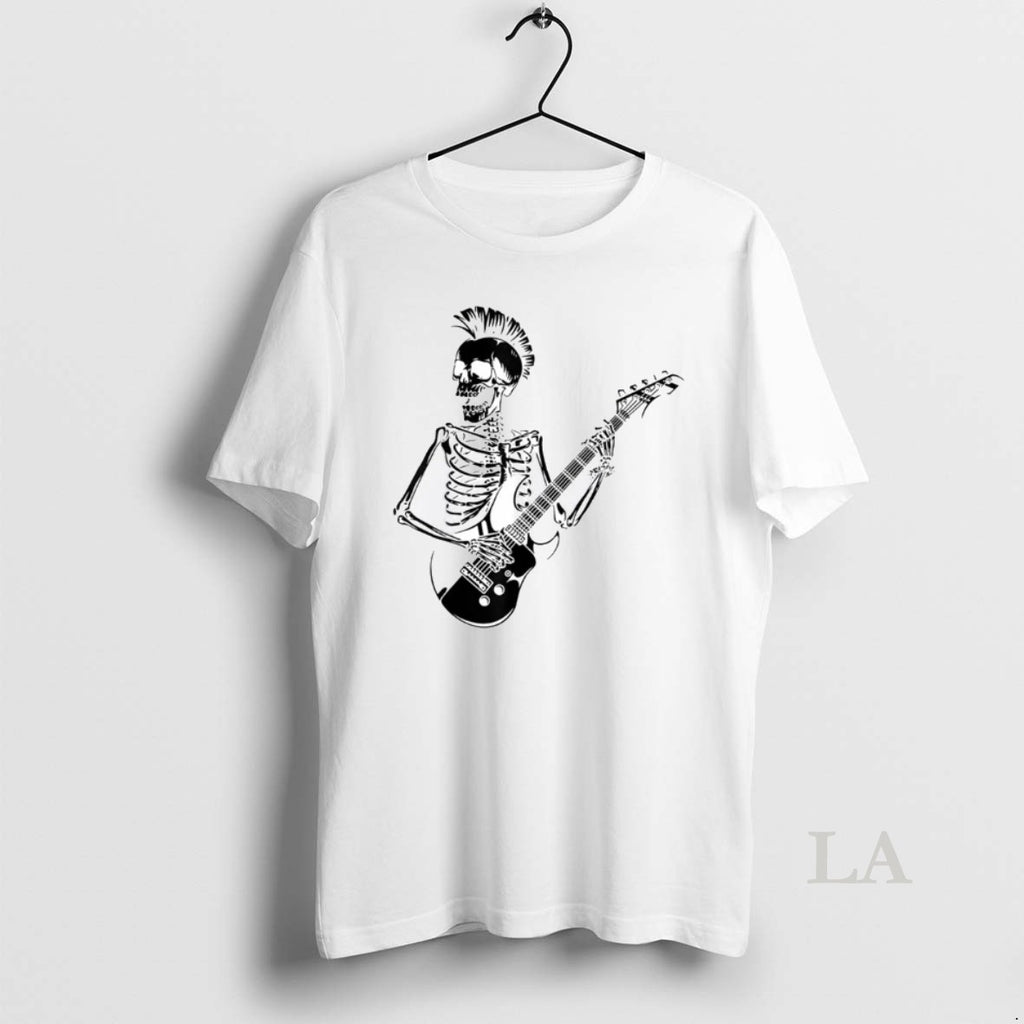 Original Rocker Skeleton Guitar Skater Cool Halloween Punk Rock