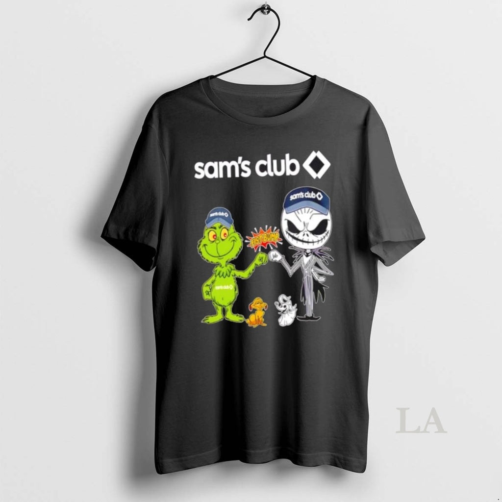 Original Sams Club X Grinch And Jack Skellington Fist Bump Uniwilling Friends