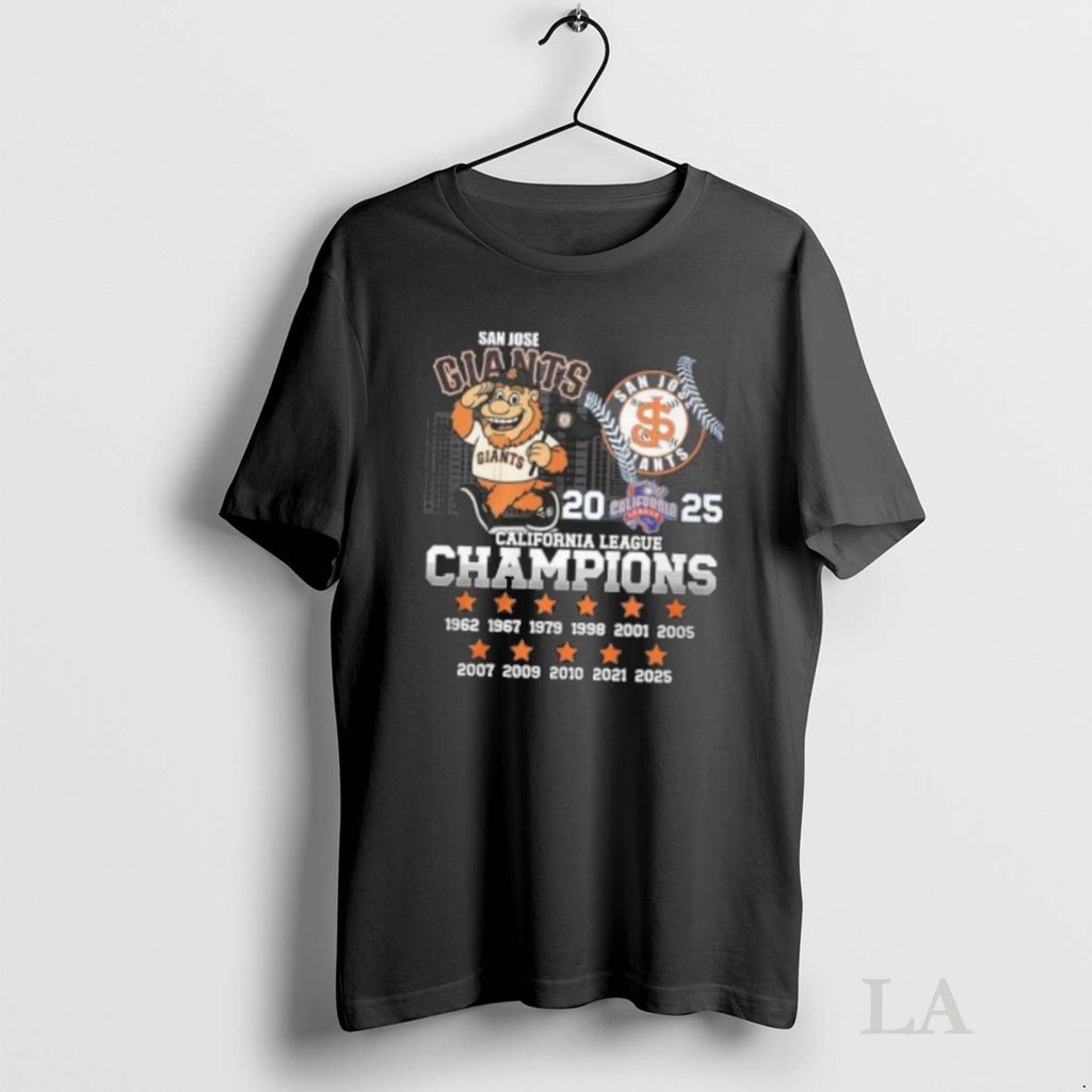 Original San Jose Giants Mascot 2025 California League Champions
