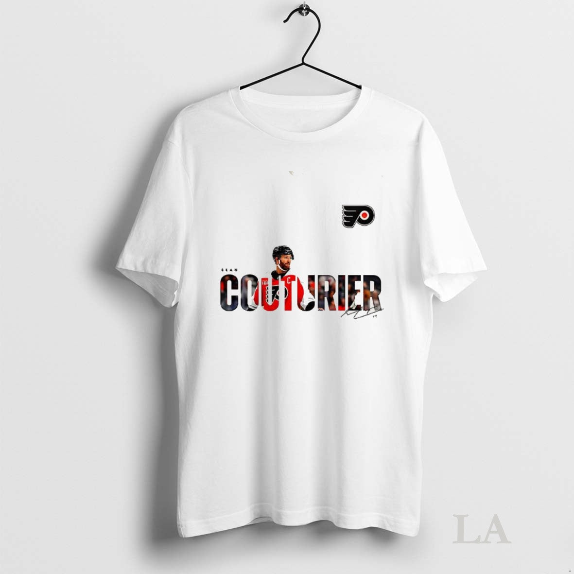 Original Sean Couturier Philadelphia Flyers Nhl Logo Signature