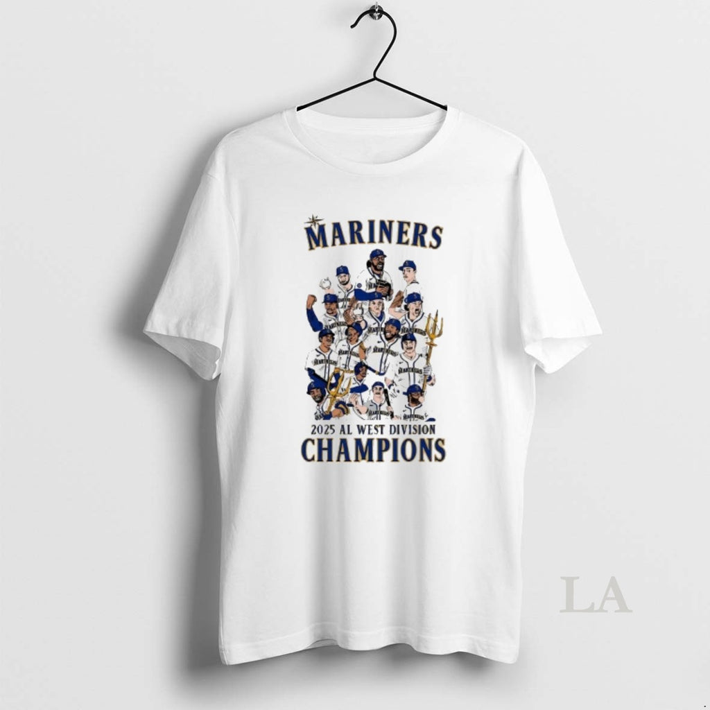 Original Seattle Mariners 2025 Al West Division Champions Cartoon