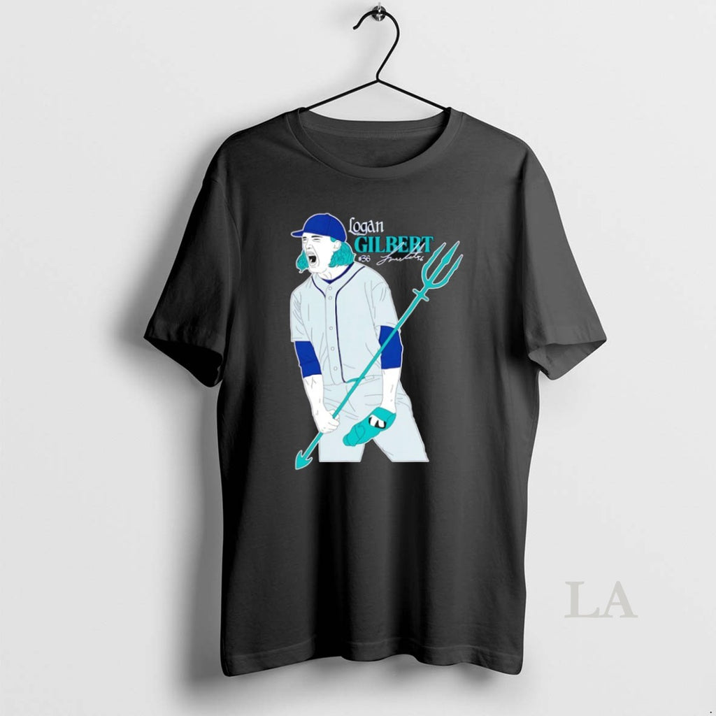 Original Seattle Mariners Logan Gilbert Trident Signature