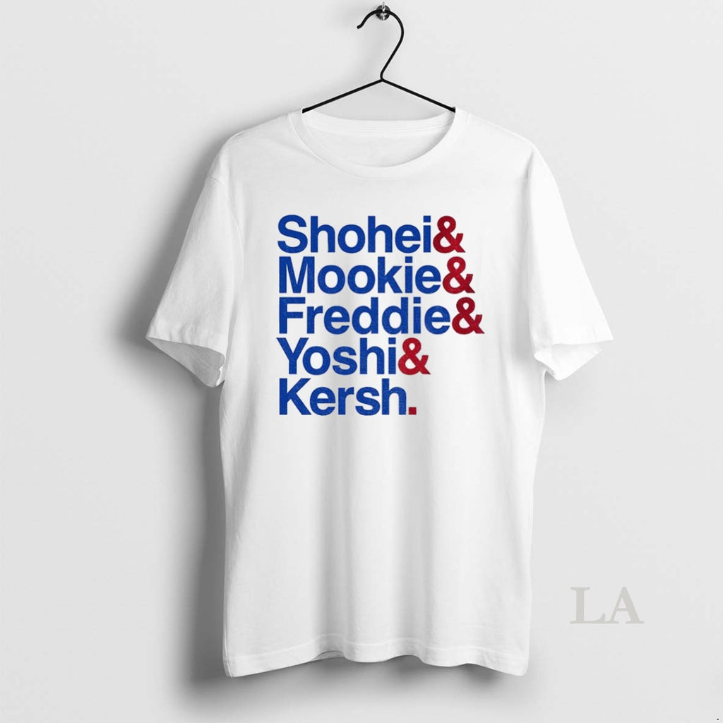 Original Shohei Mookie Freddie Yoshi Kersh Los Angeles Dodgers Baseball Ampersand Stars 2025