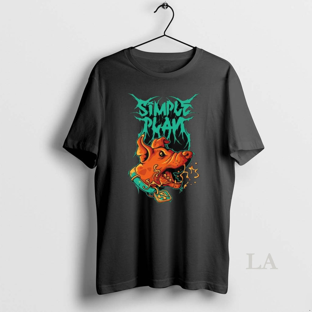 Original Simple Plan 2025 Halloween Spooky Metal Logo Long Sleve