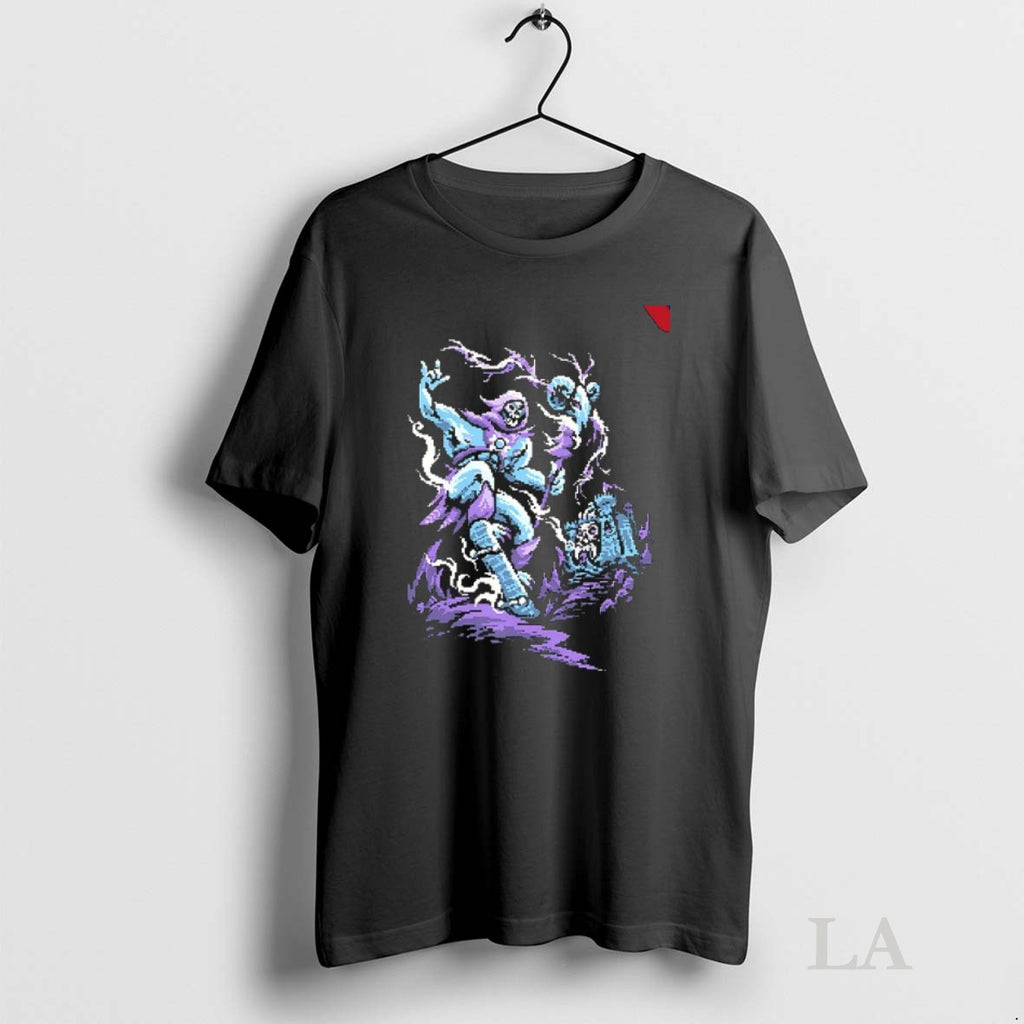 Original Skateboarding Skeletor Dead Drop Pixel Art