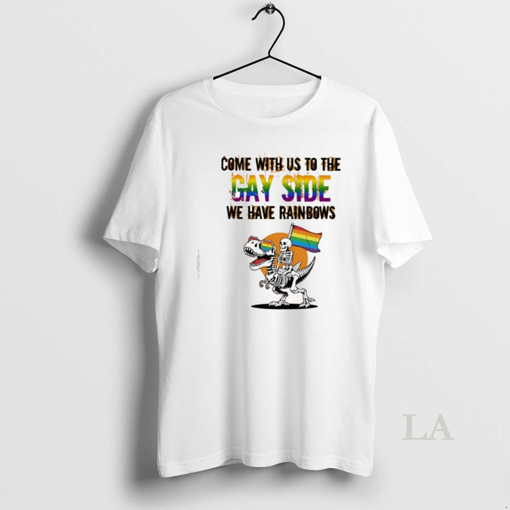 Original Skeleton Riding A Tyrannosaurus Rex Come With Us To The Gay Side We Have
