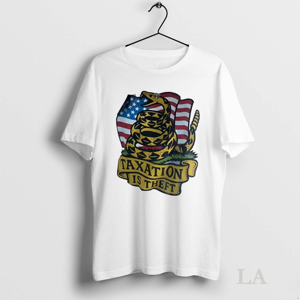 Original Snake Dont Tread On Me Taxation Is Theft American Flag
