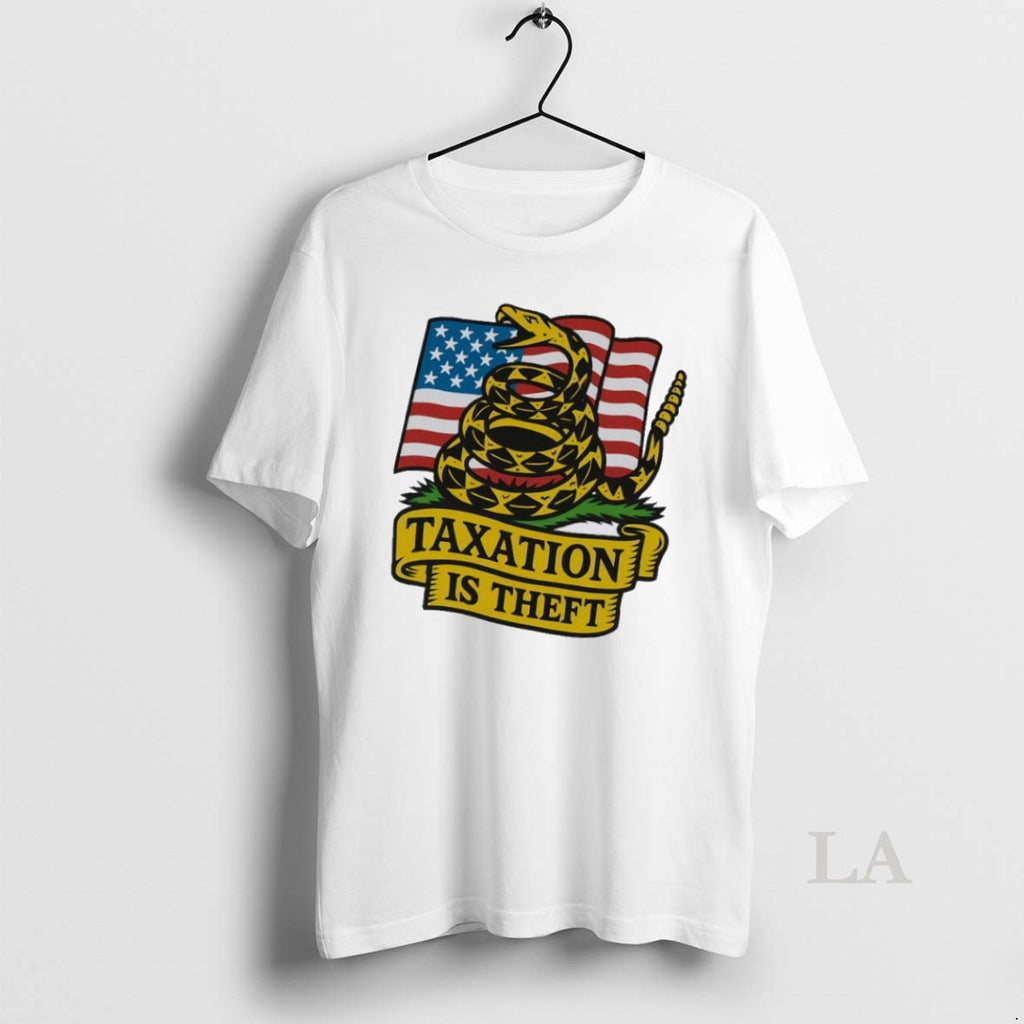 Original Snake Taxation Is Theft Usa Flag