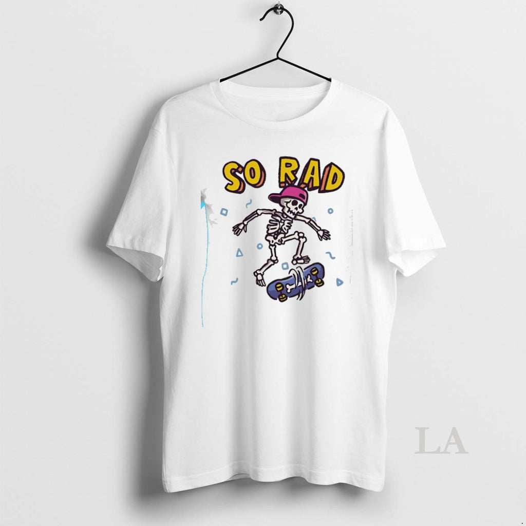 Original So Rad A Rad Skateboarding Skeleton