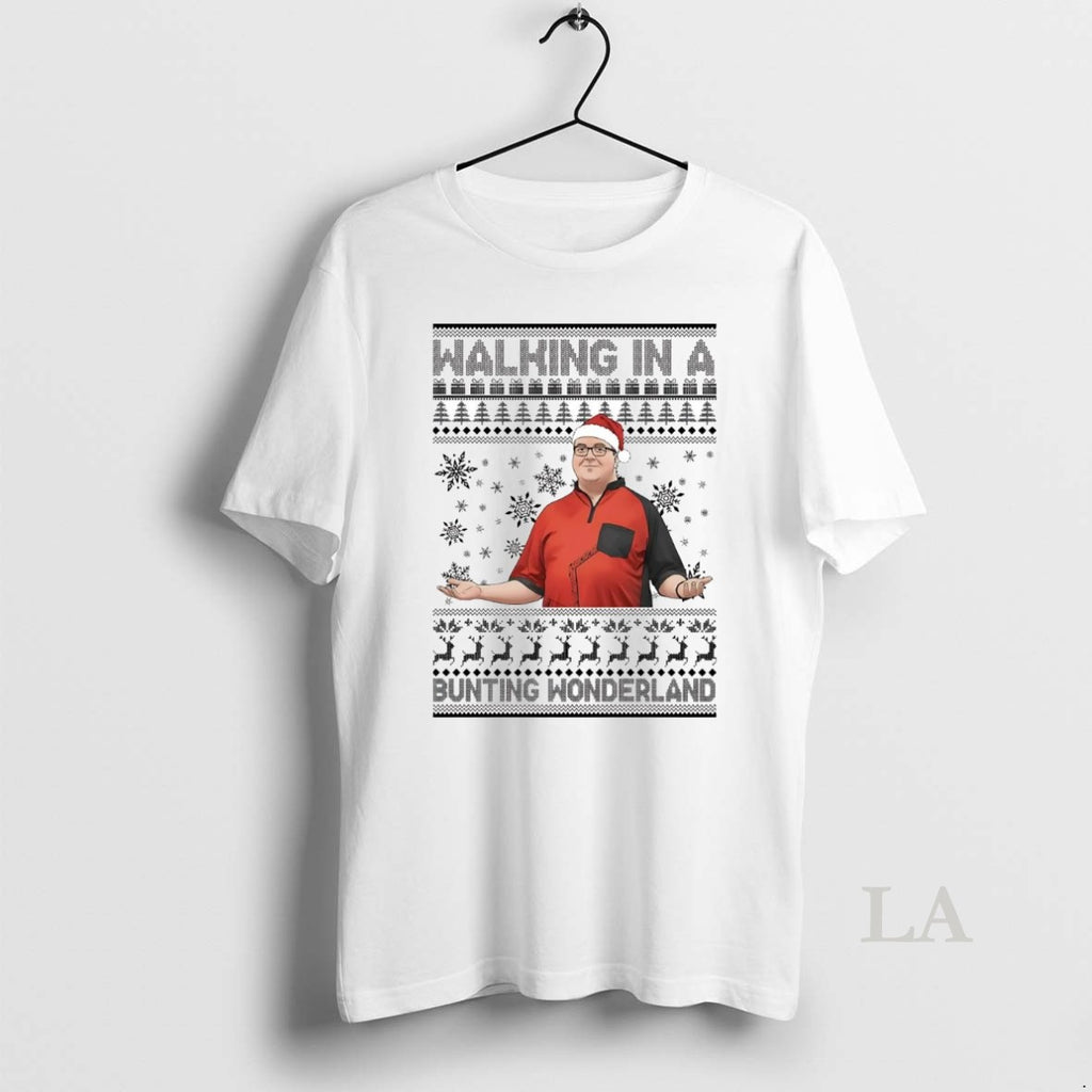 Original Stephen Bunting Walking In A Bunting Wonderland Christmas