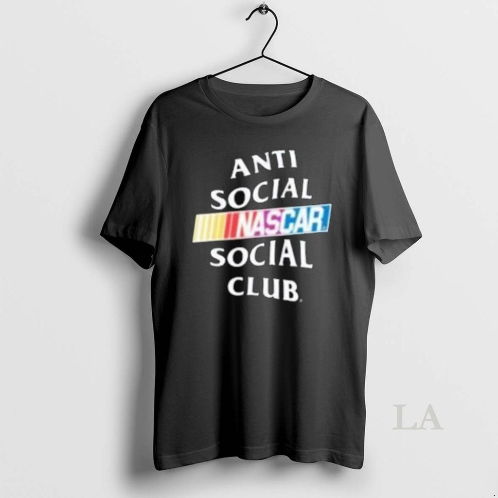 Original Store Anti Social Social Club X Nascar Black Games Shit Long Sleve