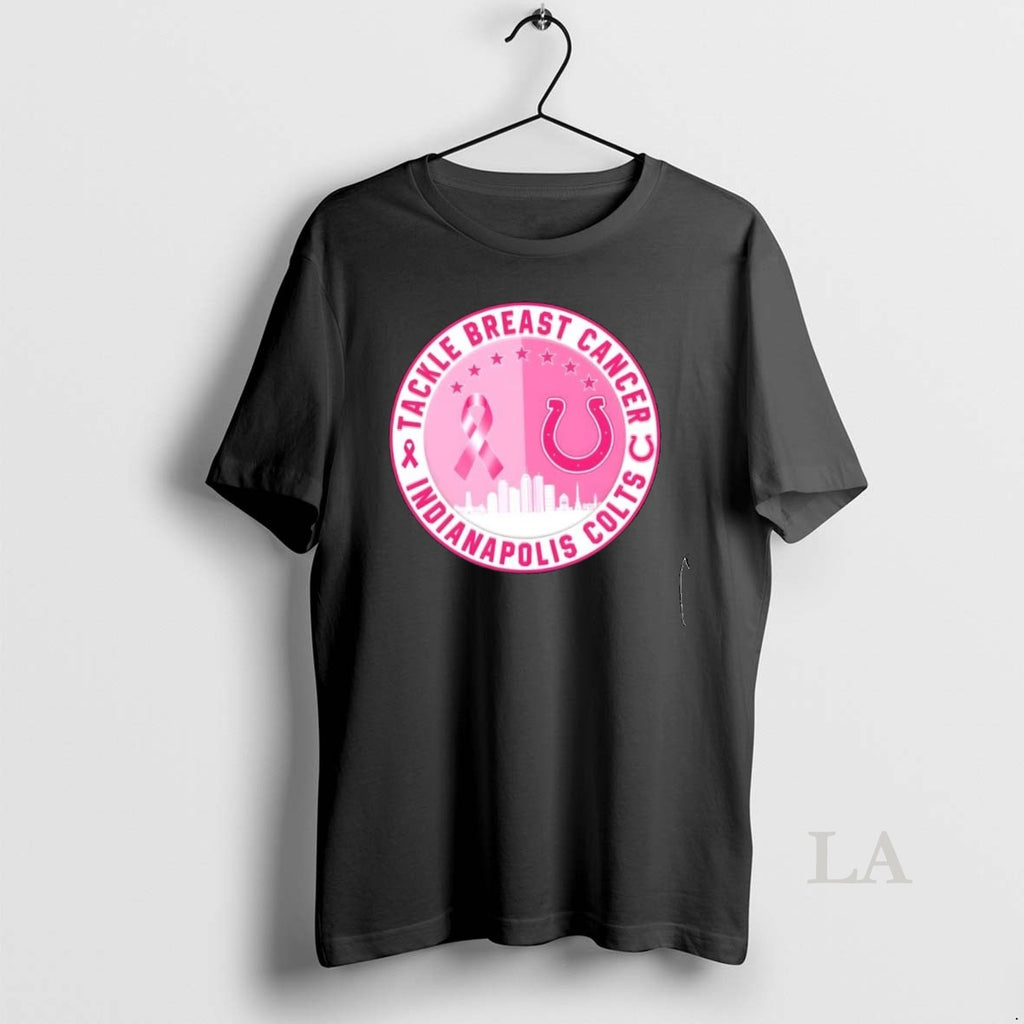 Original Tackle Breast Cancer Indianapolis Colts Football Skyline