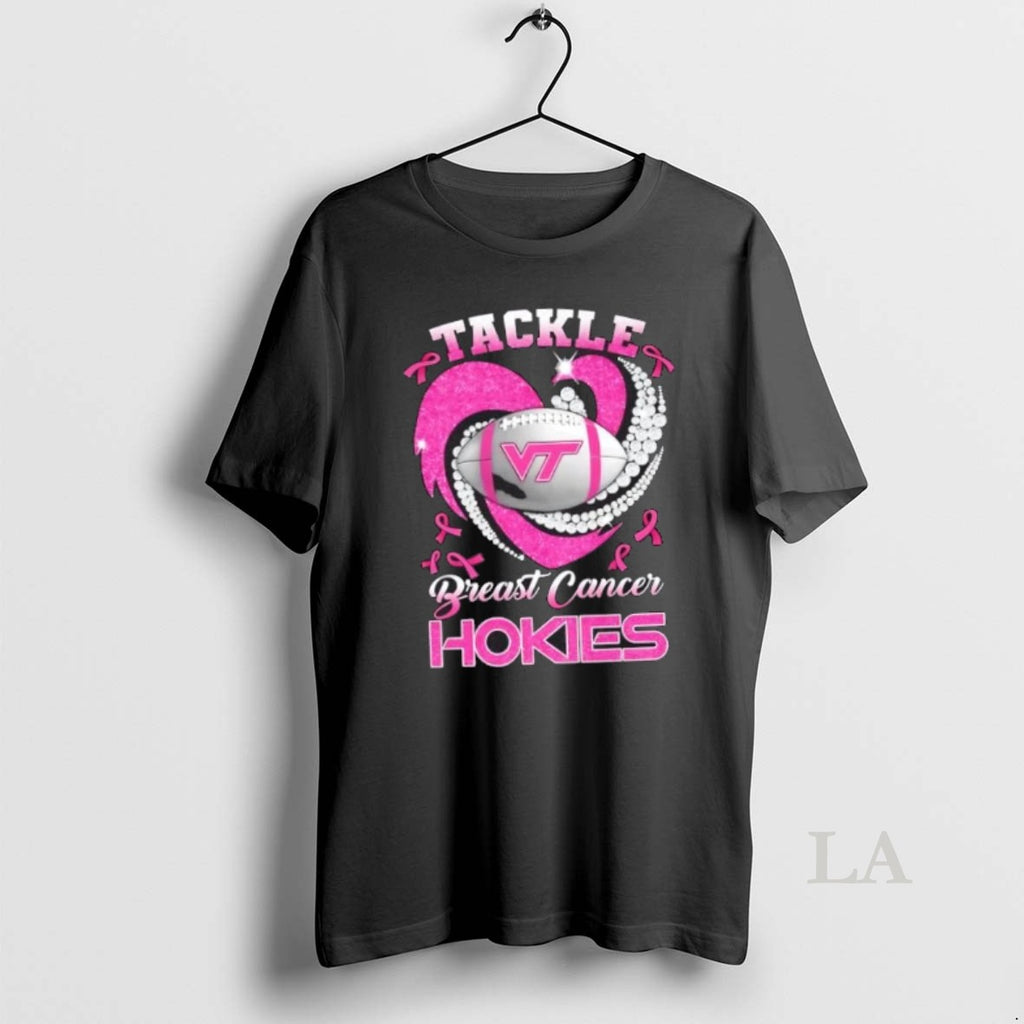 Original Tackle Breast Cancer Virginia Tech Hokies Diamond Heart