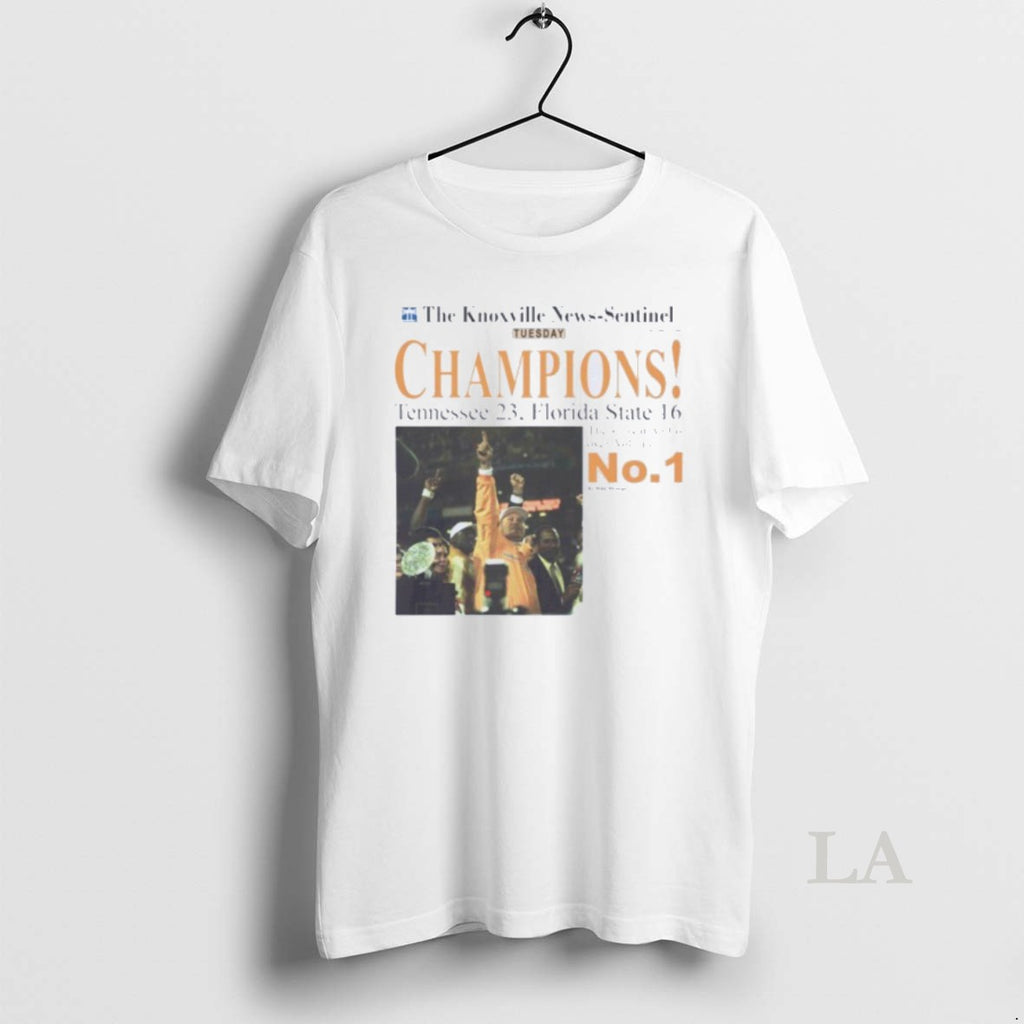 Original Tennessee Volunteers The Knoxville News Sentinel Tuesday Champions