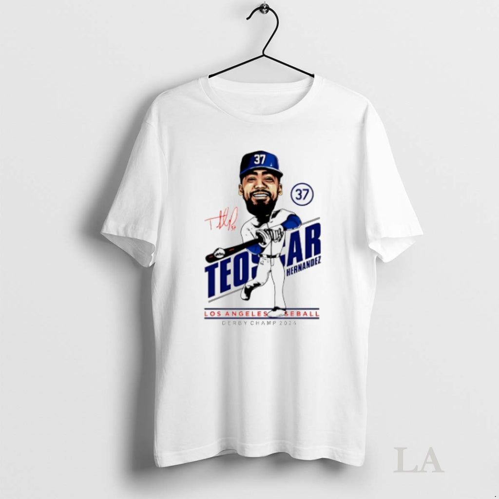 Original Teoscar Hernandez Los Angeles Dodgers Caricature 2025