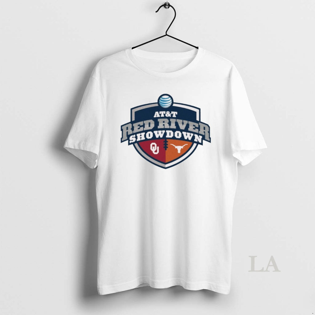 Original Texas Longhorns Vs Oklahoma Sooners Att Red River Showdown Logo 2025