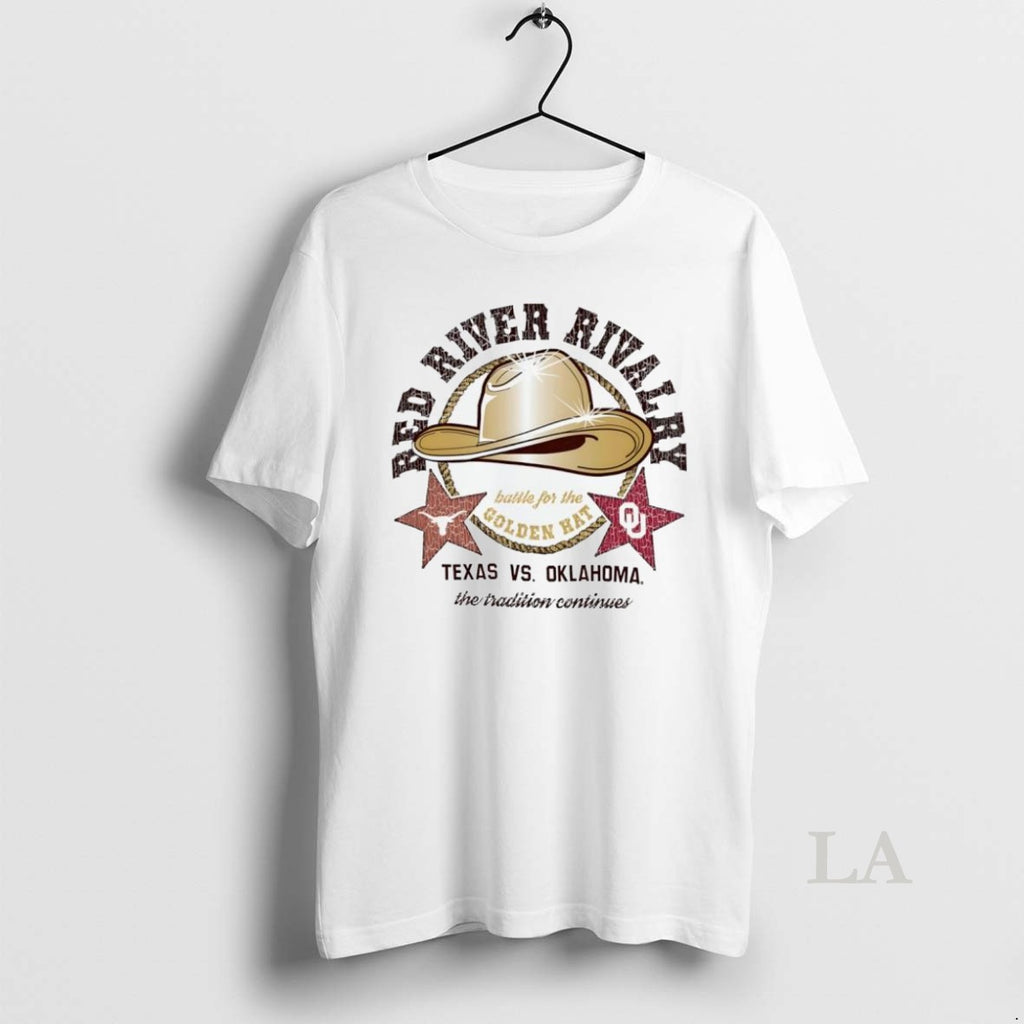 Original Texas Longhorns Vs Oklahoma Sooners Red River Rivalry Battle For The Golden Hat