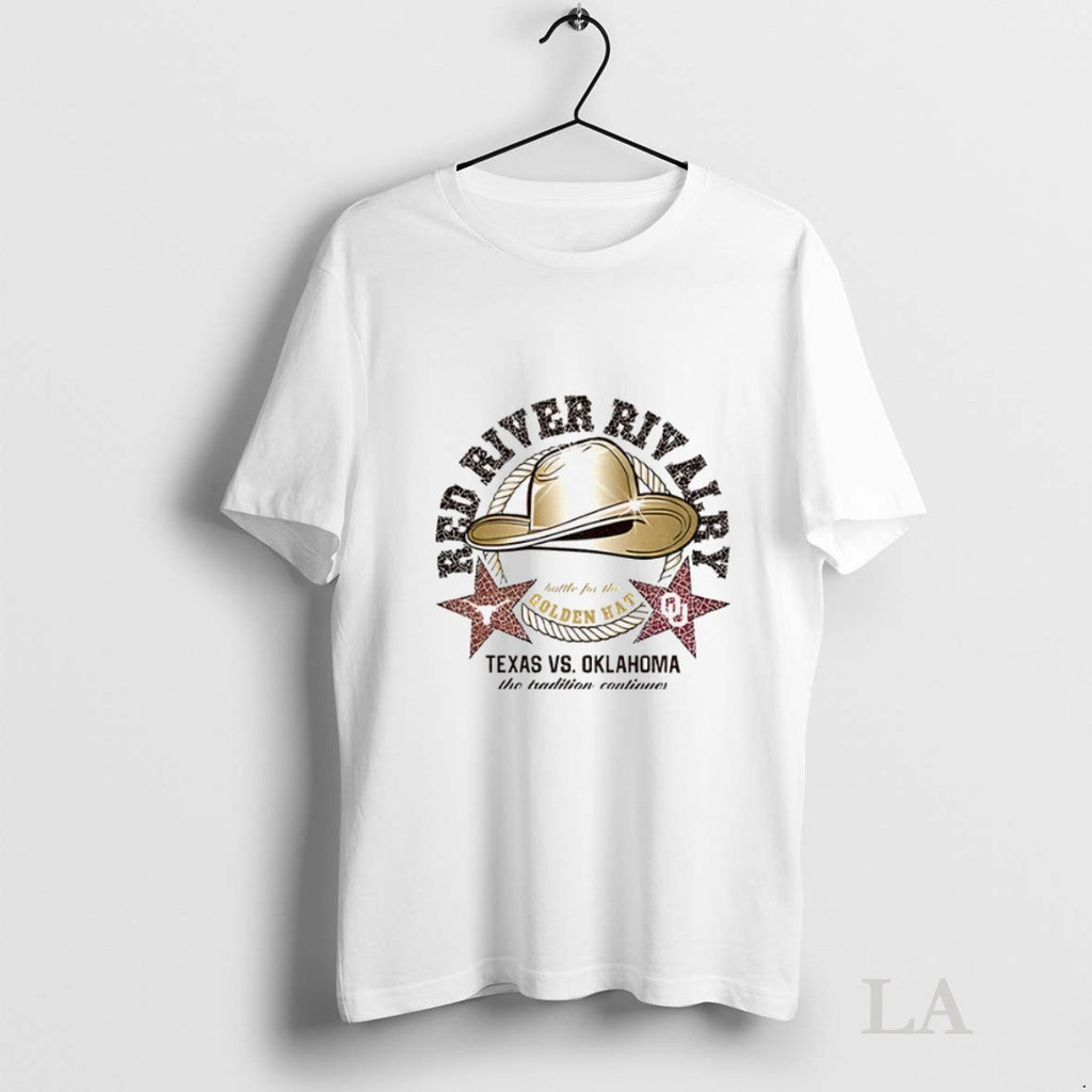 Original Texas Longhorns Vs Oklahoma Sooners Red River Rivalry Golden Hat