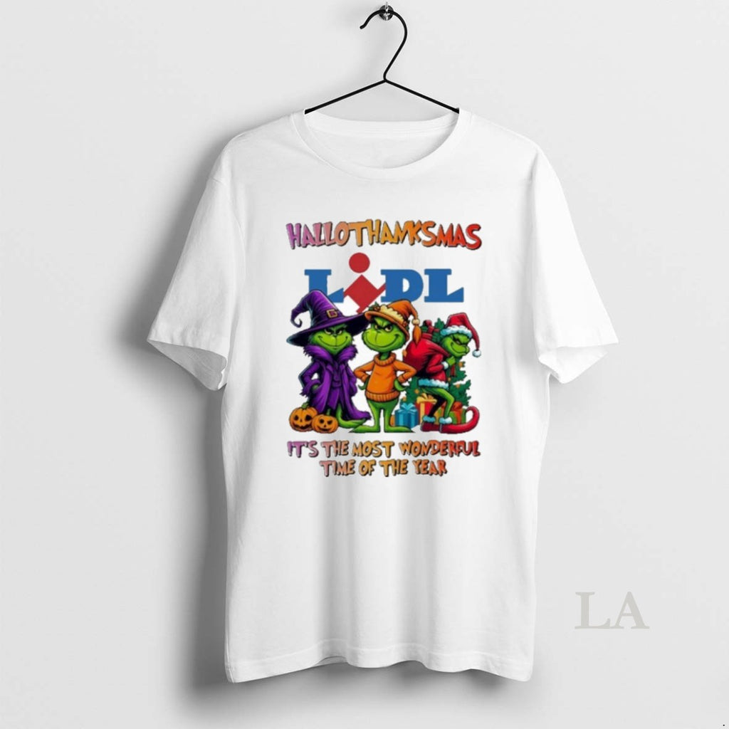 Original The Grinch Lidl Logo Hallothanksmas Its The Most Wonderful Time Of The Year
