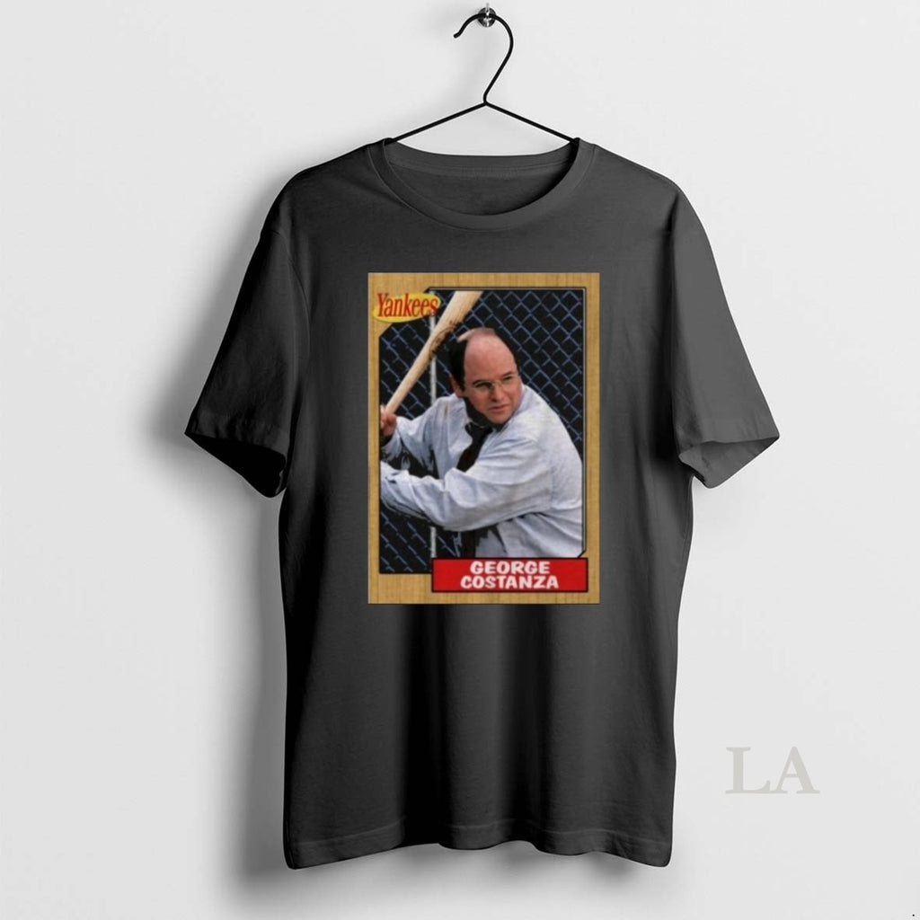 Original The Yankee Costanza Baseball Card Long Sleve