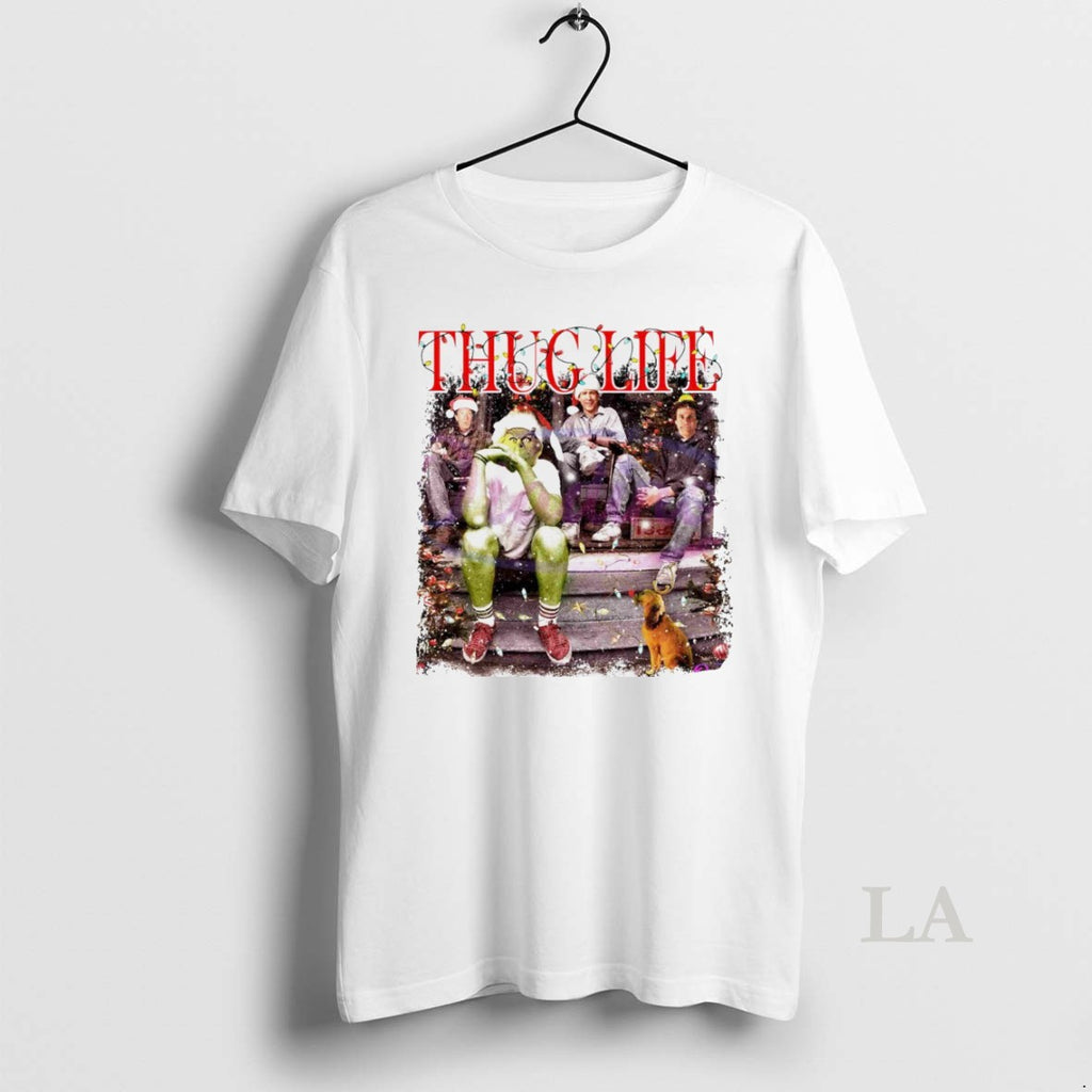 Original Thug Life Christmas Grinch Friends Movie Christmas Light White