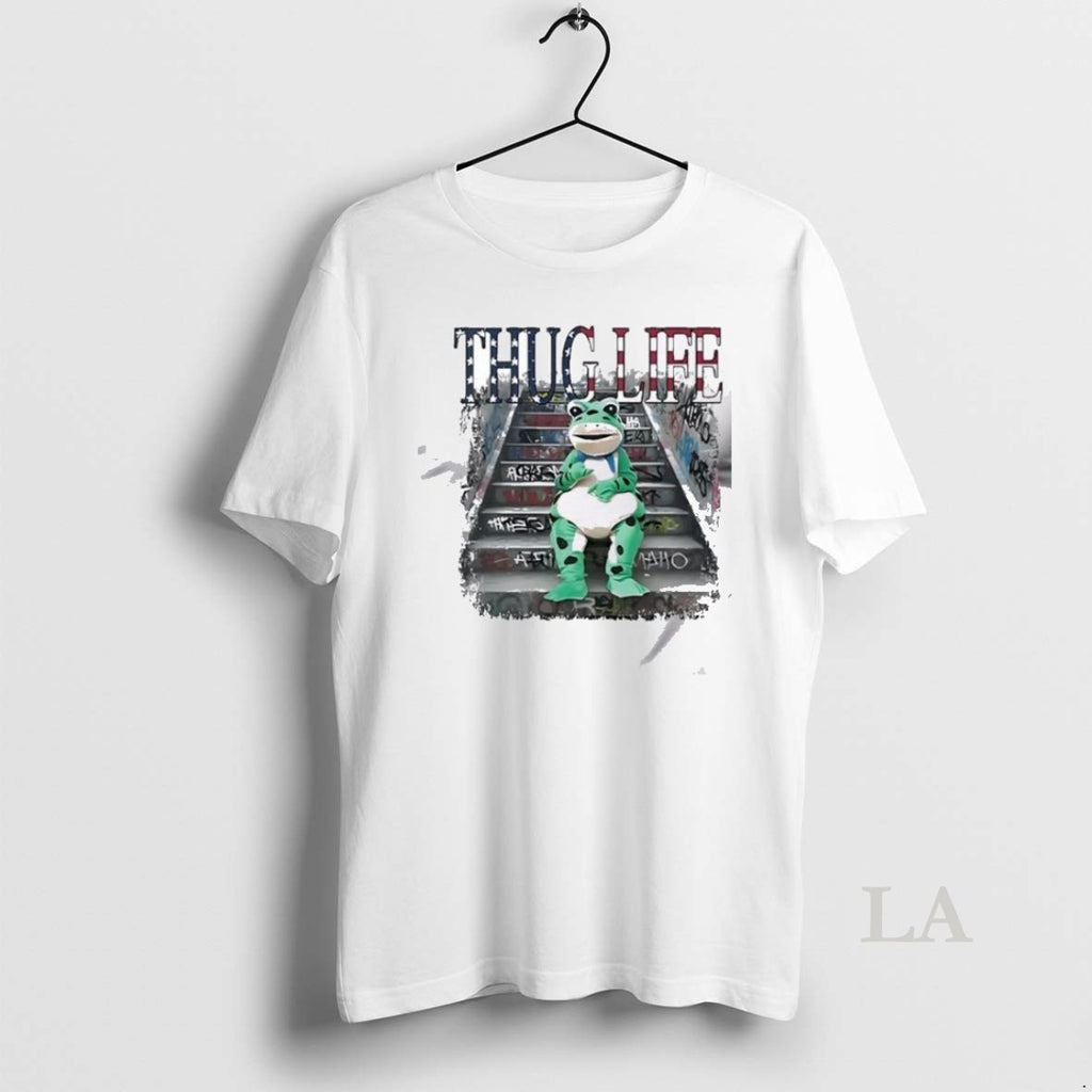 Original Thug Life Portland Frog Protest T Men