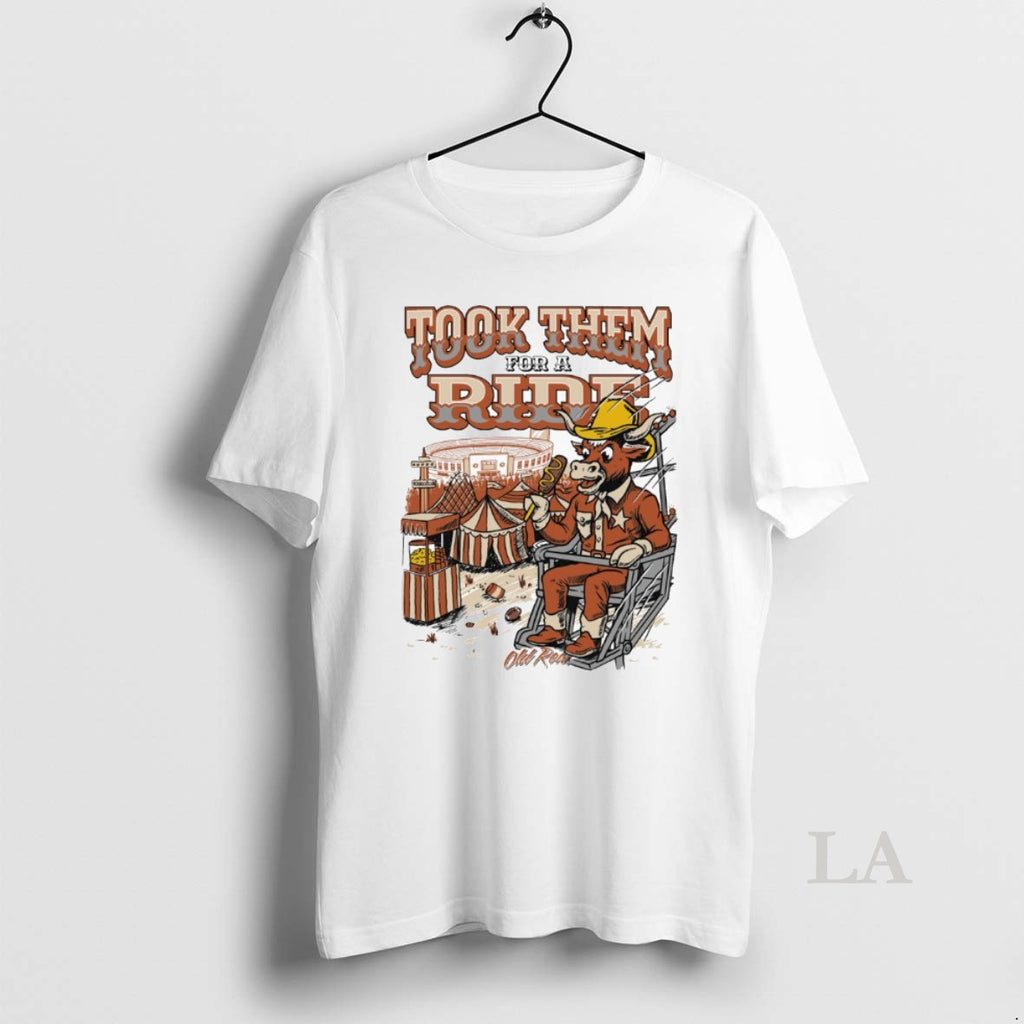 Original Took Them For A Ride Texas Longhorns Mascot Painting