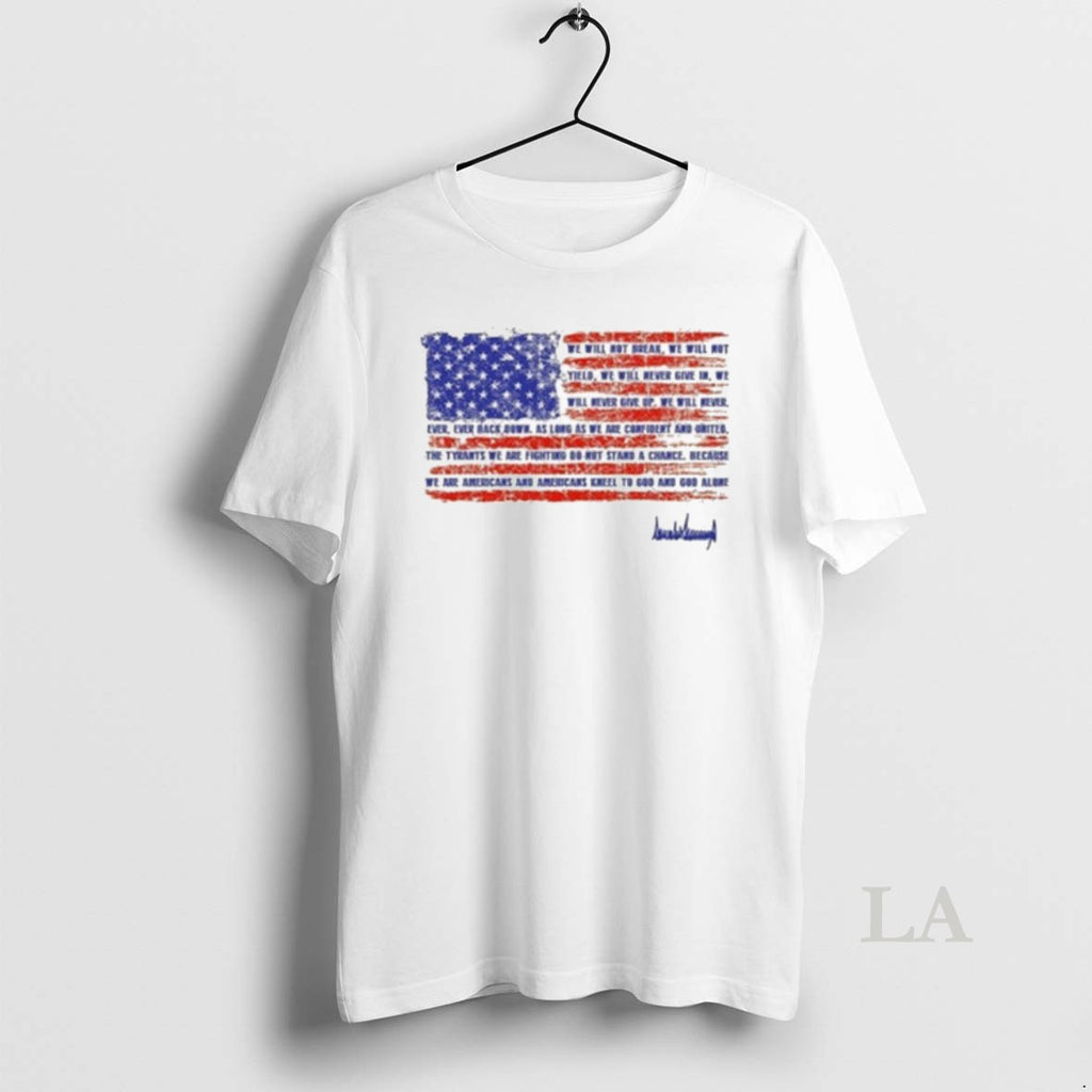 Original Trump Nation Proclamation American Flag