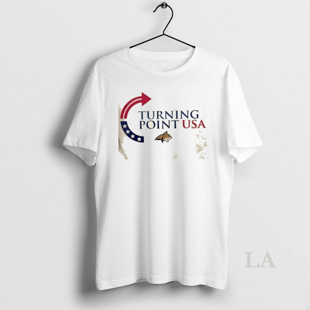 Original Turning Point Usa Charlie Kirk X Montana State Logo 2 Sided