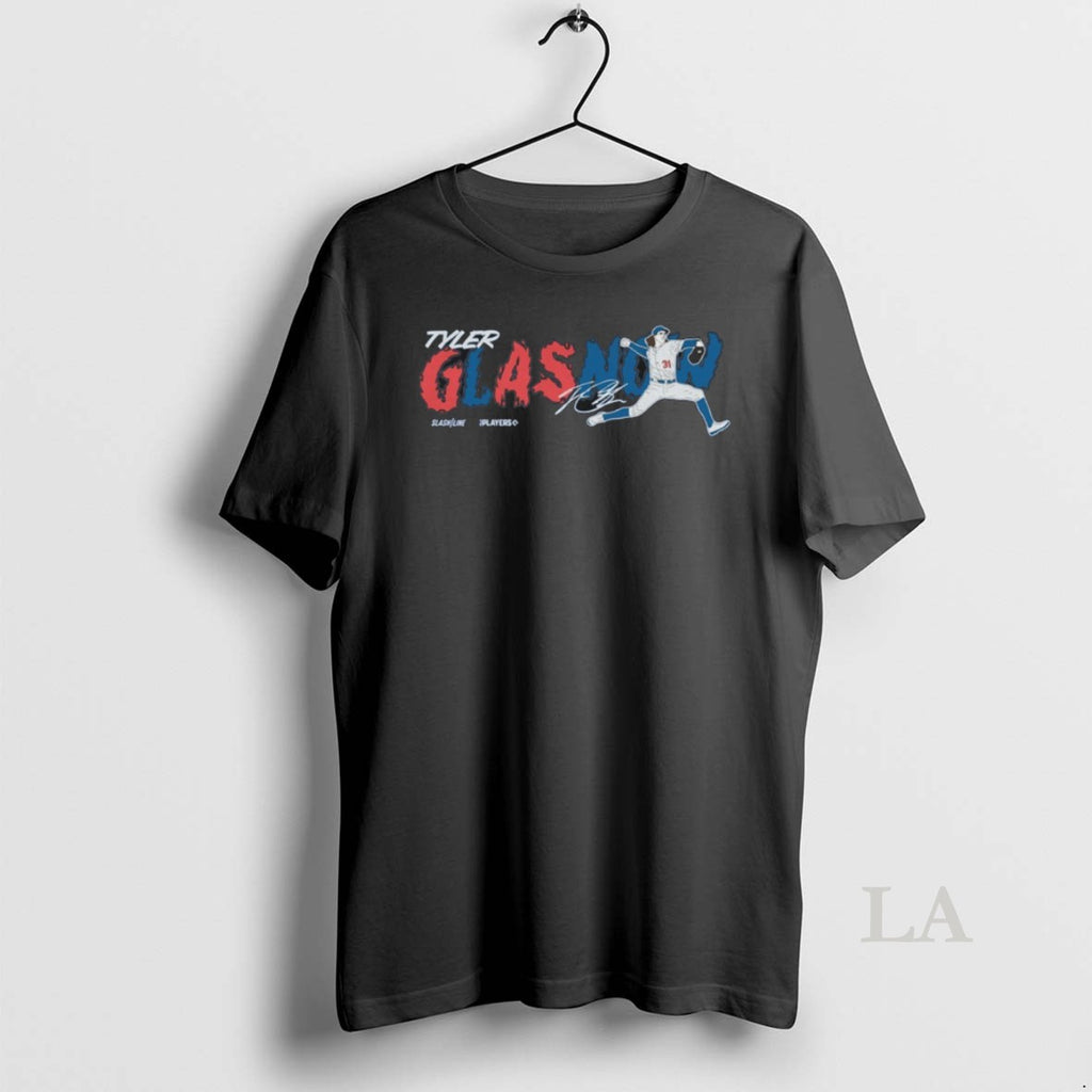 Original Tyler Glasnow Los Angeles Dodgers Mlb Slash Line Signature Painting