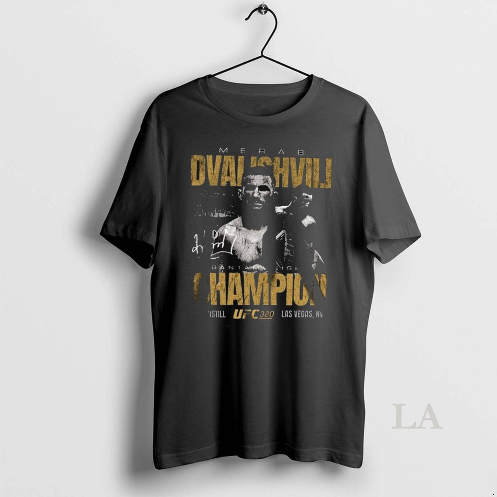 Original Ufc 320 Merab Dvalishvili Bantamweight Champion Las Vegas Nv And Still Signature
