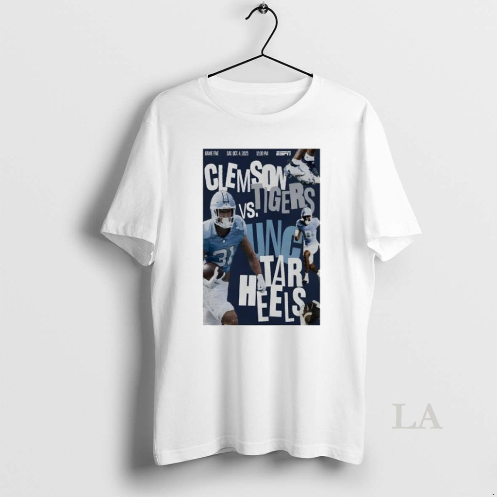 Original Unc Tar Heels Clemson Vs Tigers October 4 2025