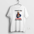 Original Uncle Sam I Want You To Defend Free Speech Satirical