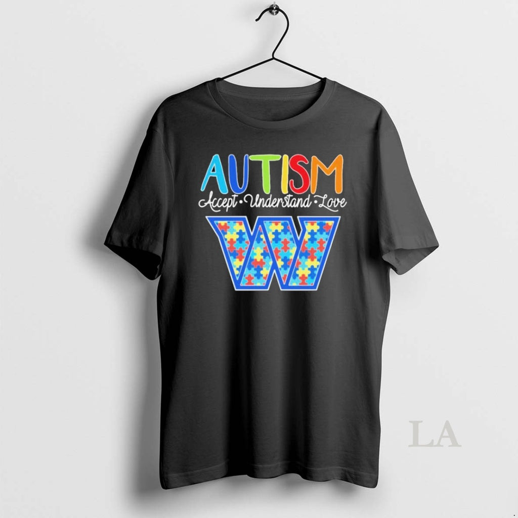Original Washington Commanders Autism Accept Understand Love