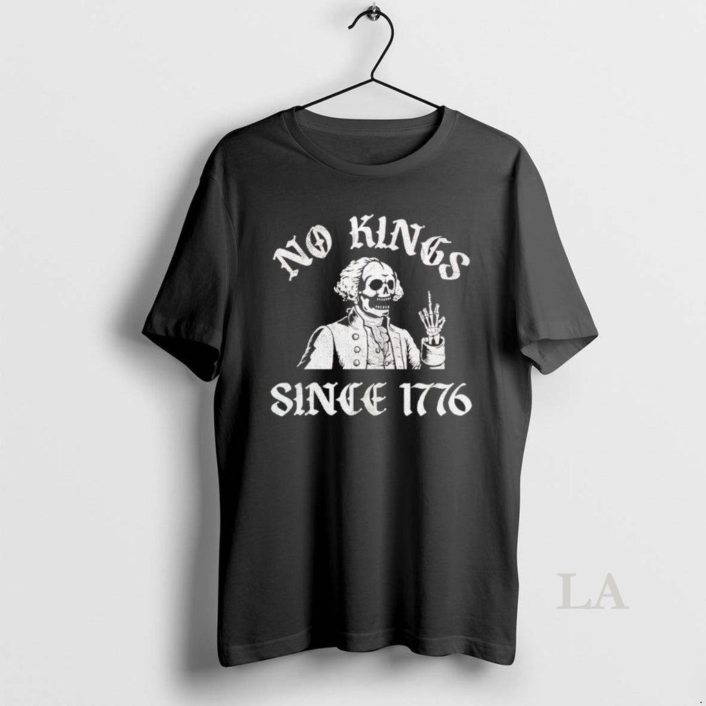 Original Washington Skeleton Middle Finger No Kings Since 1776