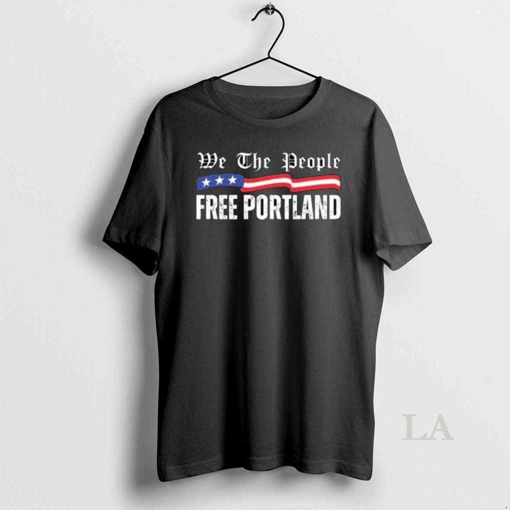 Original We The People Free Portland Protest Usa Flag Long Sleve