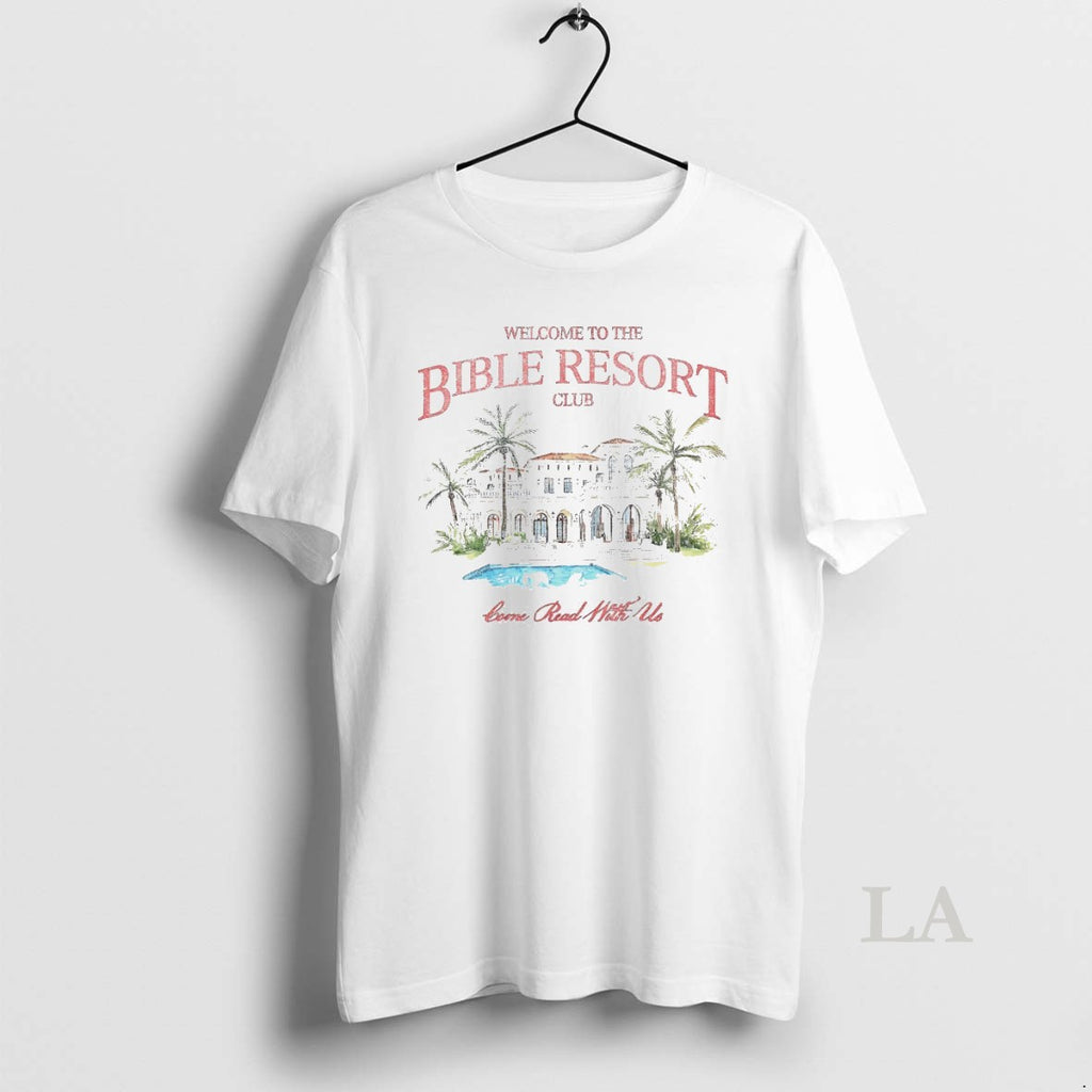 Original Welcome To The Bible Resort Club White