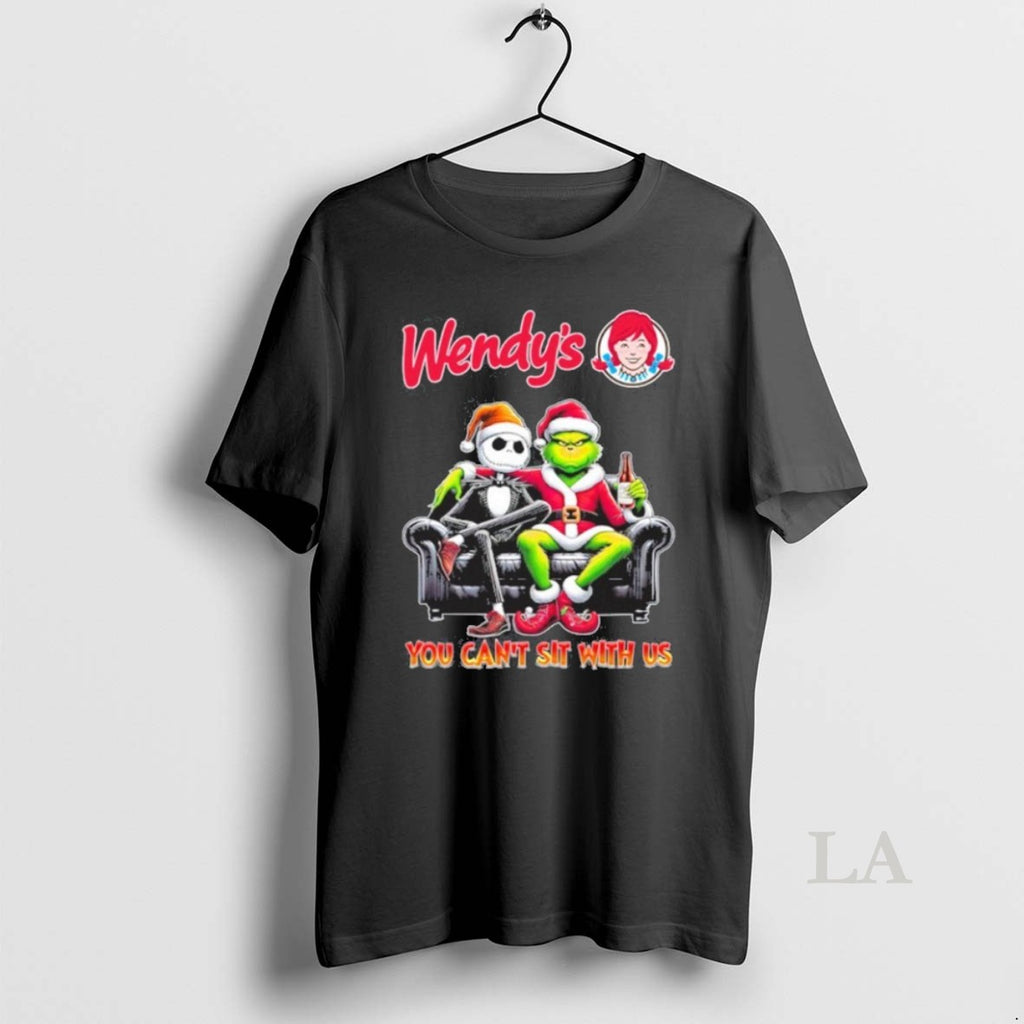 Original Wendys Logo Santa Jack And Grinch You Cant Sit With Us
