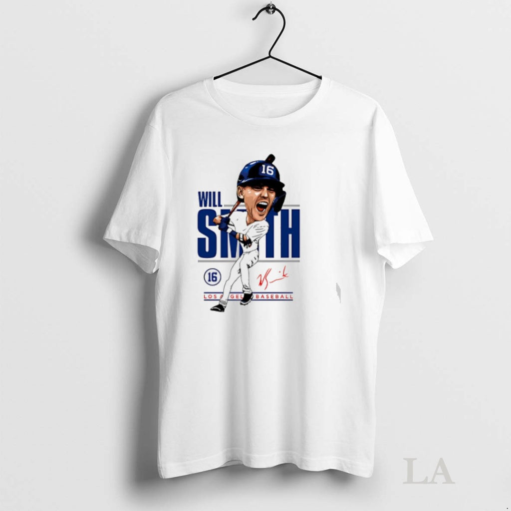 Original Will Smith Los Angeles Dodgers Caricature 2025