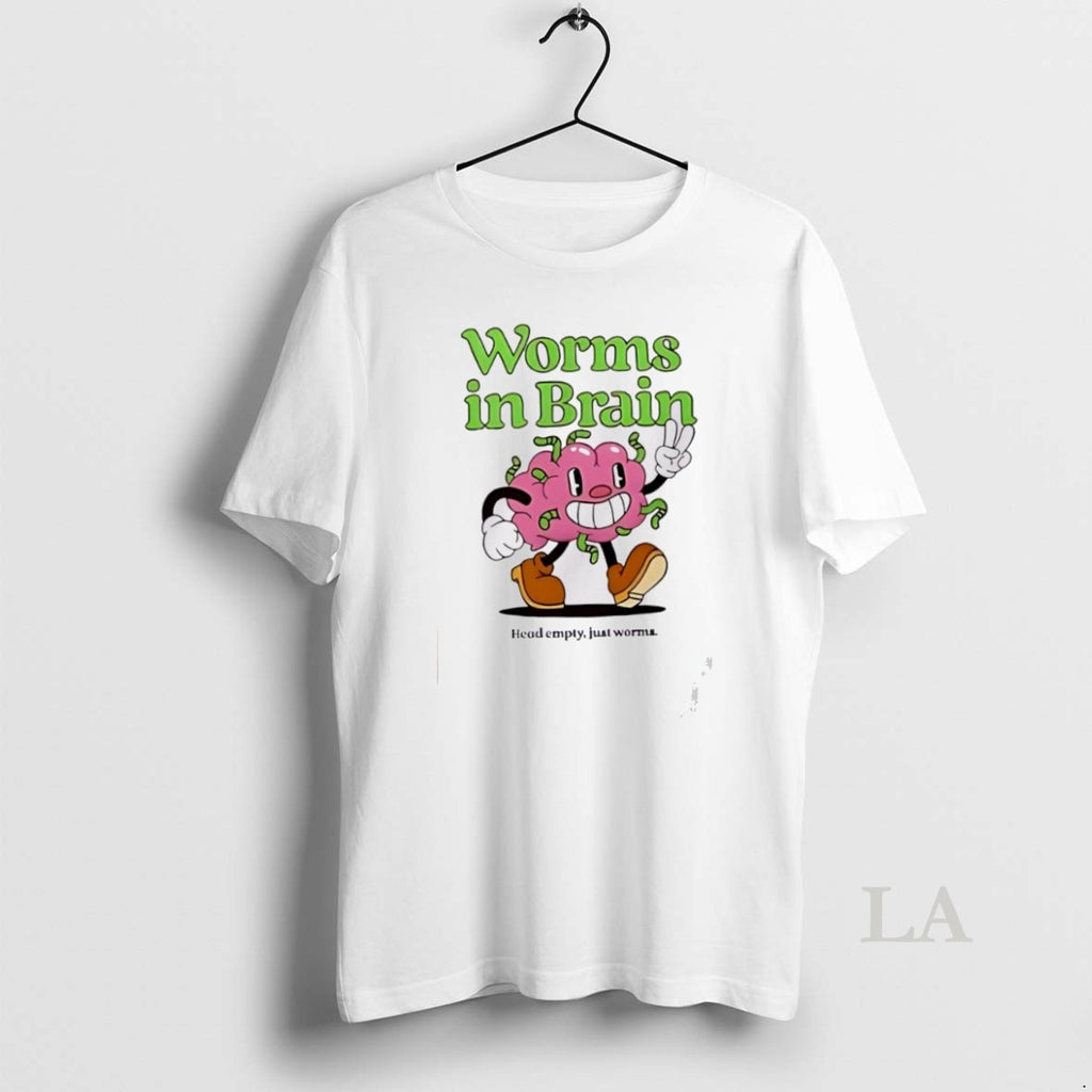 Original Worms In Brain Head Empty Just Worms Funny