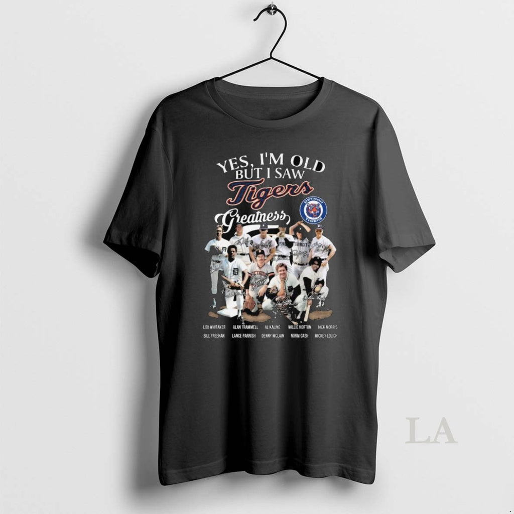 Original Yes Im Old But I Saw Detroit Tigers Greatness 2025 Postseason Signatures Long Sleve