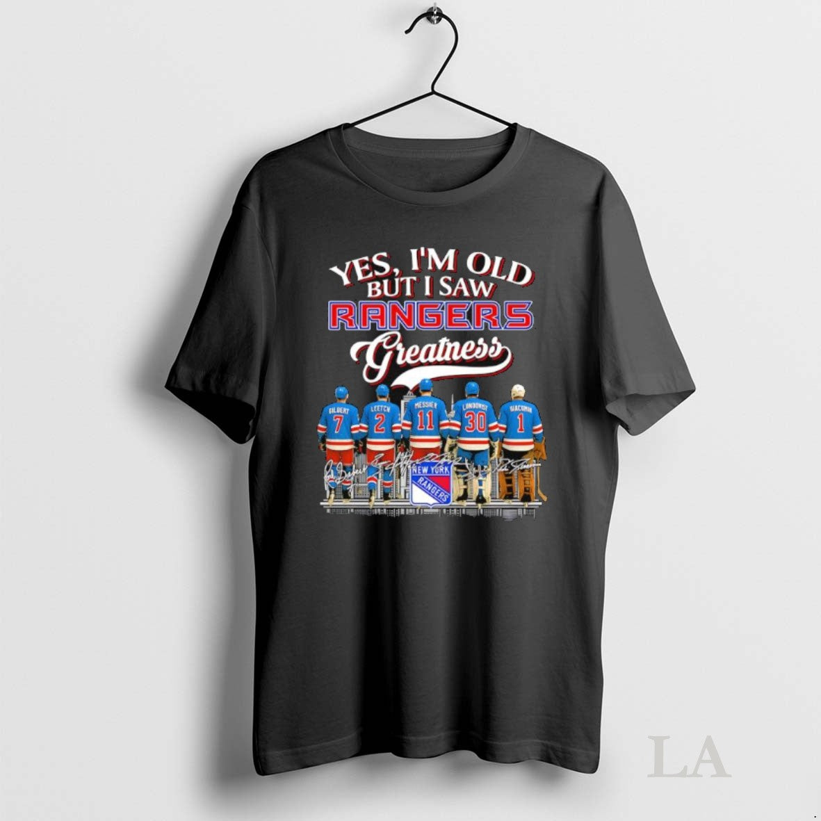 Original Yes Im Old But I Saw New York Rangers Greatness Legends Signatures Team Logo