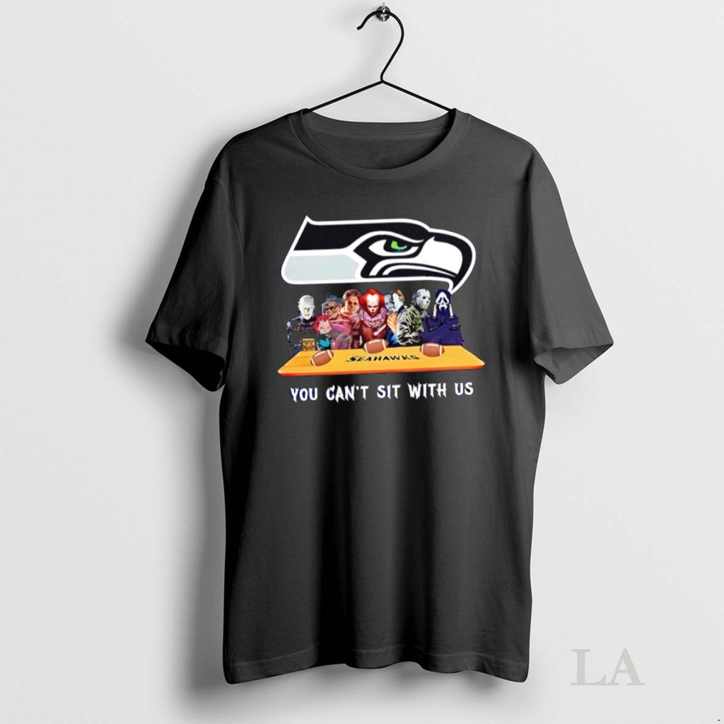 Original You Cant Sit With Us Seahawks Football Horror Movies Halloween