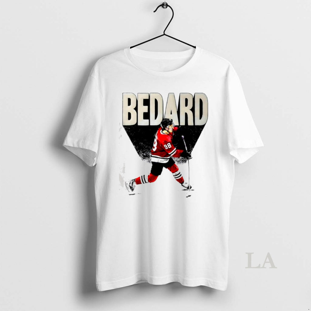 Original Bedard Chicago Hockey Player T Shirt Euqgfj