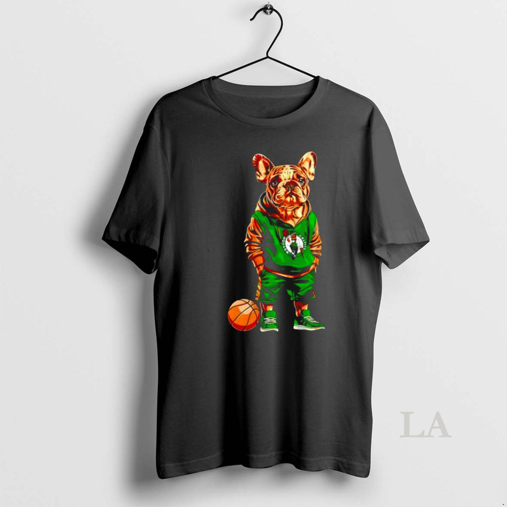 Original Boston Celtics X Bulldog Hoop Dogs T Shirt 1myldn